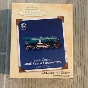 Hallmark Ornament Lionel Blue Comet 400E Steam Locomotive